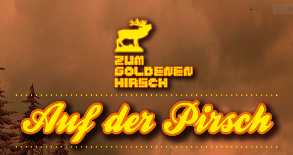 Hirsch auf der Pirsch